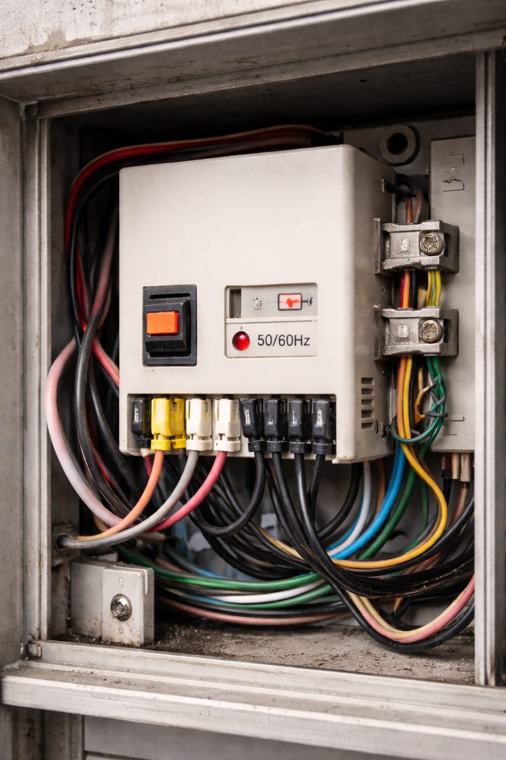 分電盤（ブレーカー）や配線の点検イメージ（写真）