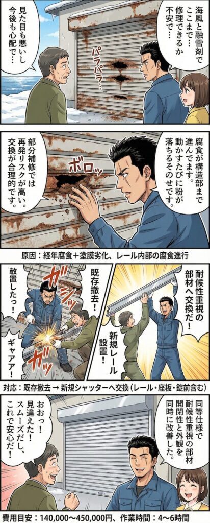 シャッター交換事例